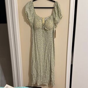 NWT Floral Yellow Dress